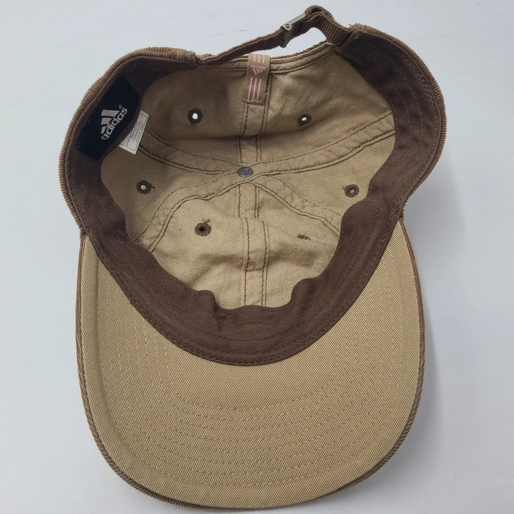 Women Boise State Broncos Hat Strapback (Fits Small) Adidas Brown Pink‎ Corduroy